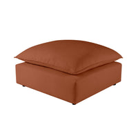 Cali Rust Performance Fabric Ottoman