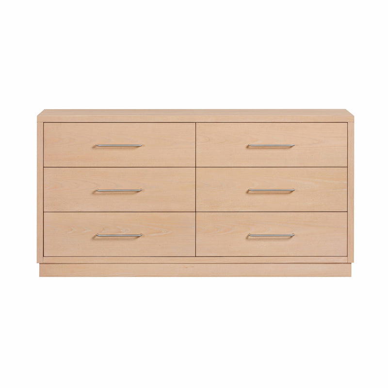 Marlow Natural Wood 6 Drawer Dresser