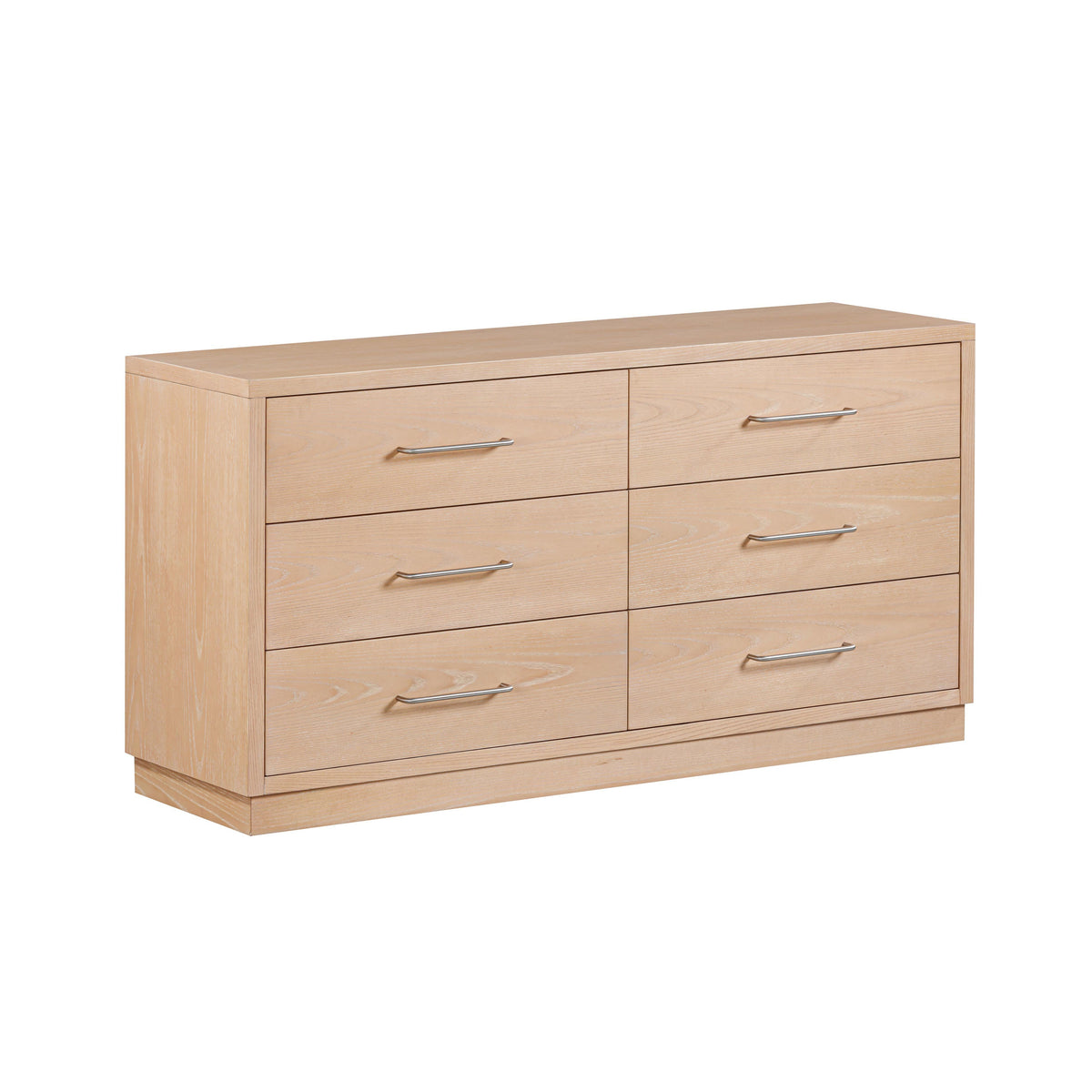 Marlow Natural Wood 6 Drawer Dresser