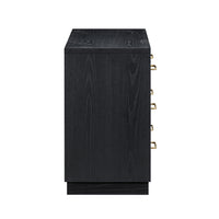 Marlow Black Wood 6 Drawer Dresser