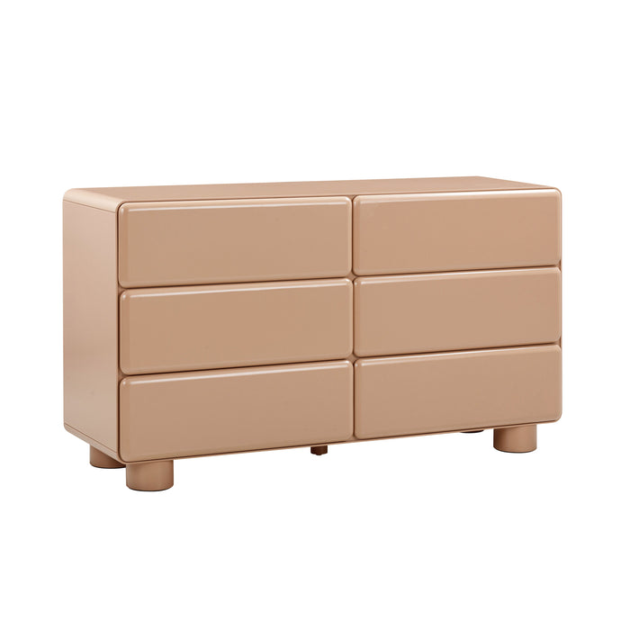 Tammy Taupe 6-Drawer Dresser