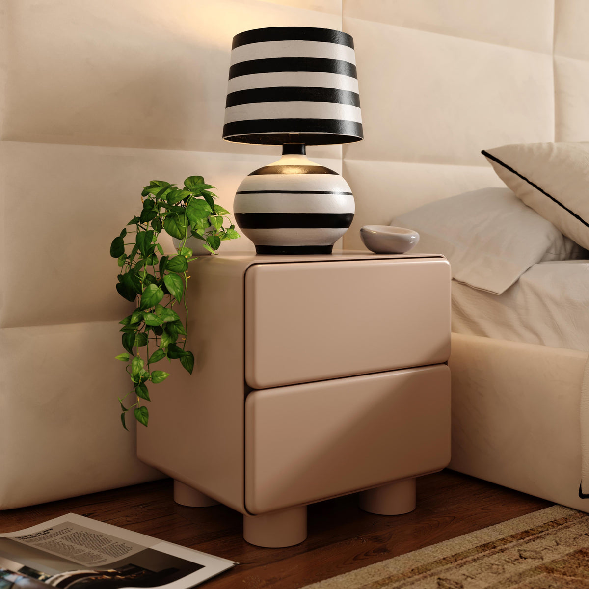 Tammy Taupe Nightstand