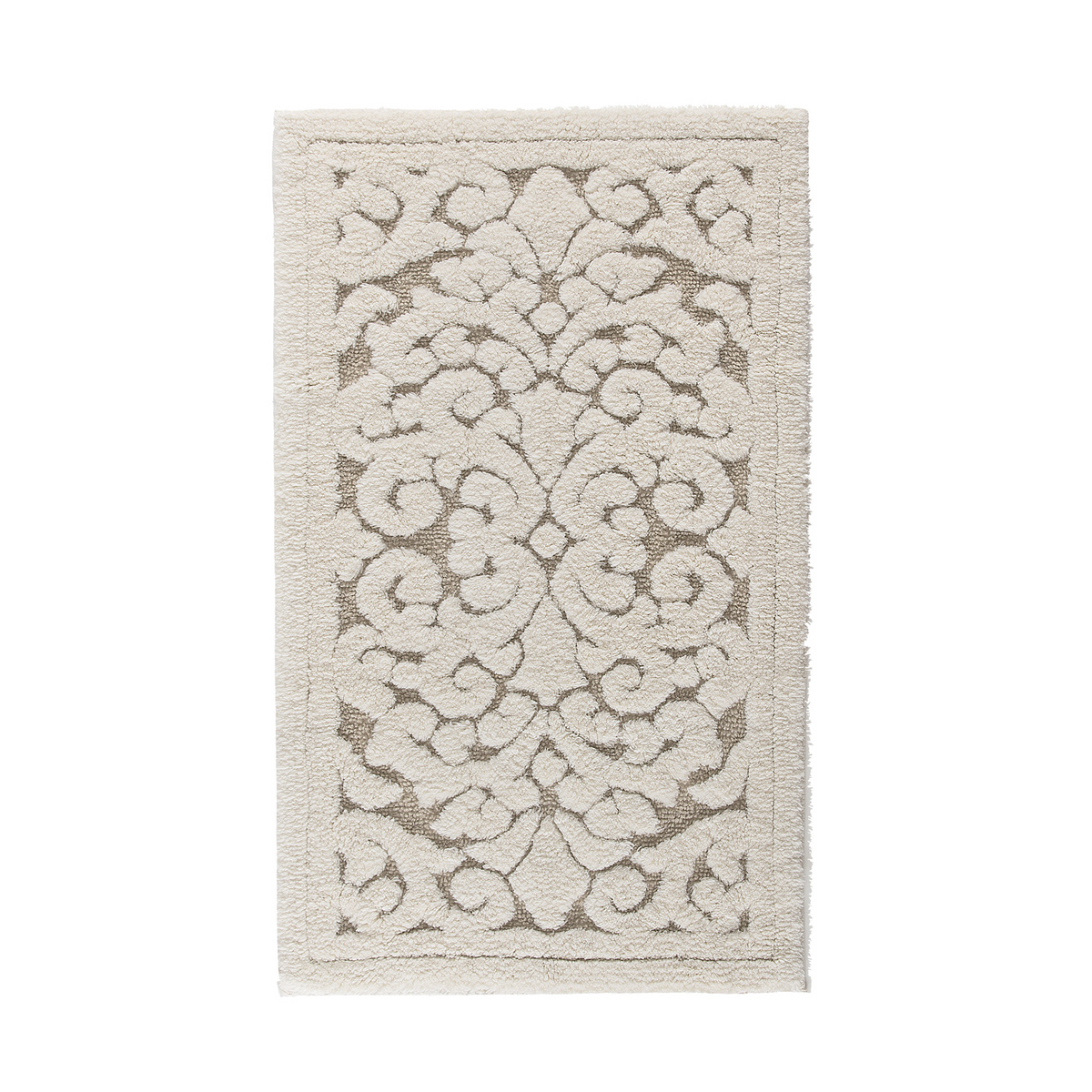 Linen Vintage Natural Luxury Bath Rug