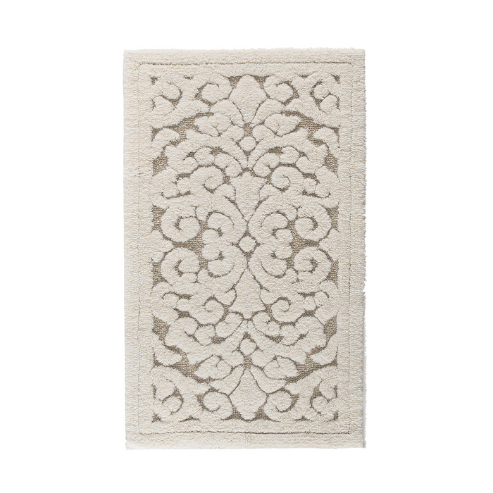 Linen Vintage Natural Luxury Bath Rug