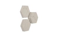 Rue Off-White Indoor/Outdoor Roman Stone Wall Tiles (Set of 3)