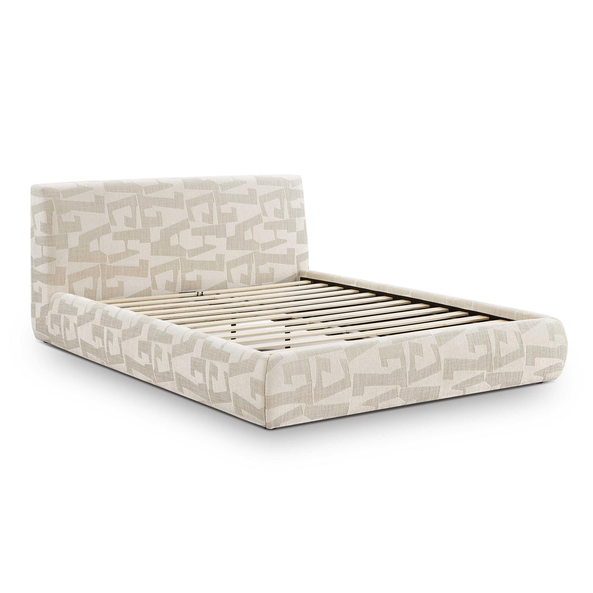 Isla Cream Jacquard Pattern Bed