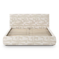 Isla Cream Jacquard Pattern Bed