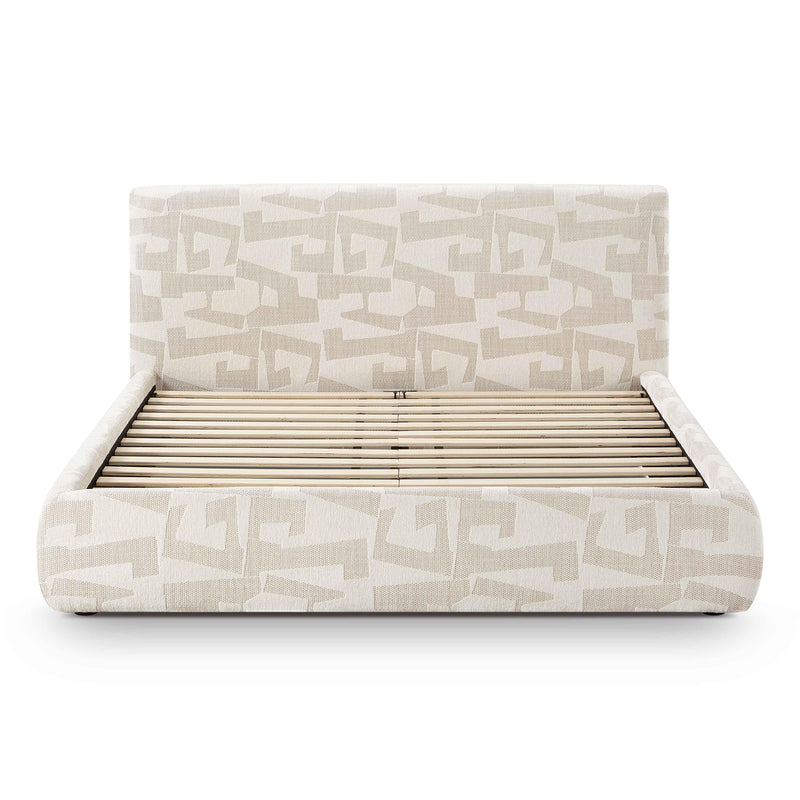 Isla Cream Jacquard Pattern Bed