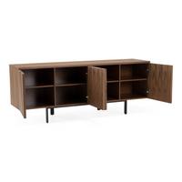 Sonnet 75” Modern Walnut Veneer Buffet