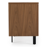 Sonnet 75” Modern Walnut Veneer Buffet