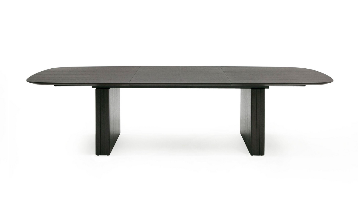 Thessaly 79/114" Modern Smoked Oak Extendable Dining Table