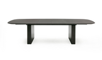 Thessaly 79/114" Modern Smoked Oak Extendable Dining Table