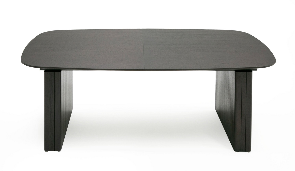 Thessaly 79/114" Modern Smoked Oak Extendable Dining Table
