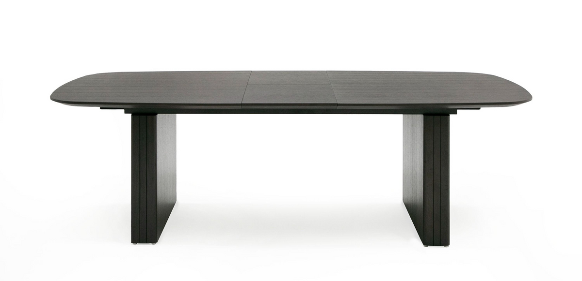 Thessaly 79/114" Modern Smoked Oak Extendable Dining Table