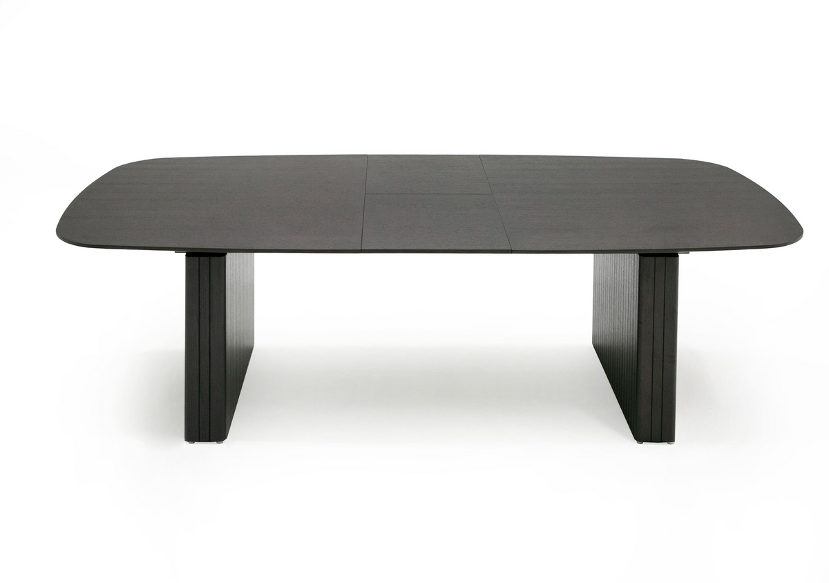 Thessaly 79/114" Modern Smoked Oak Extendable Dining Table