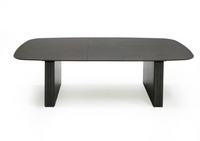 Thessaly 79/114" Modern Smoked Oak Extendable Dining Table