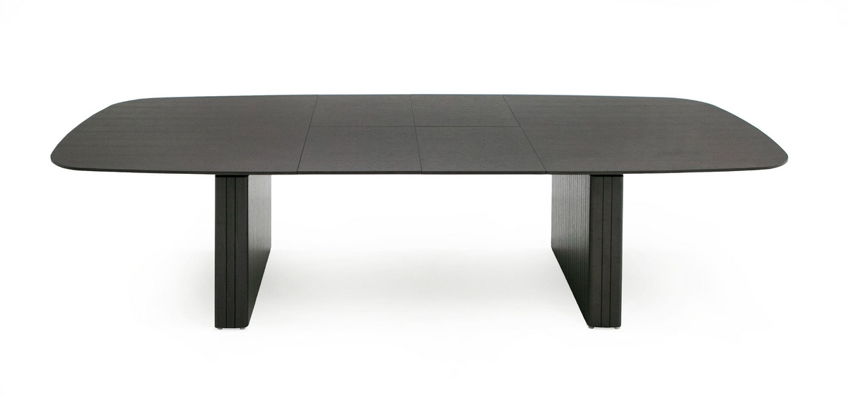 Thessaly 79/114" Modern Smoked Oak Extendable Dining Table