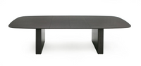 Thessaly 79/114" Modern Smoked Oak Extendable Dining Table