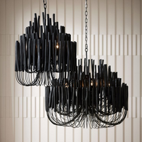 Sura Black Chandelier - Large