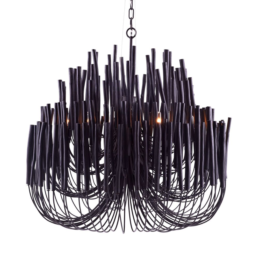 Sura Black Chandelier - Large