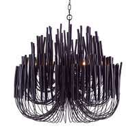 Sura Black Chandelier - Large