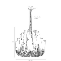 Sura Black Chandelier - Large