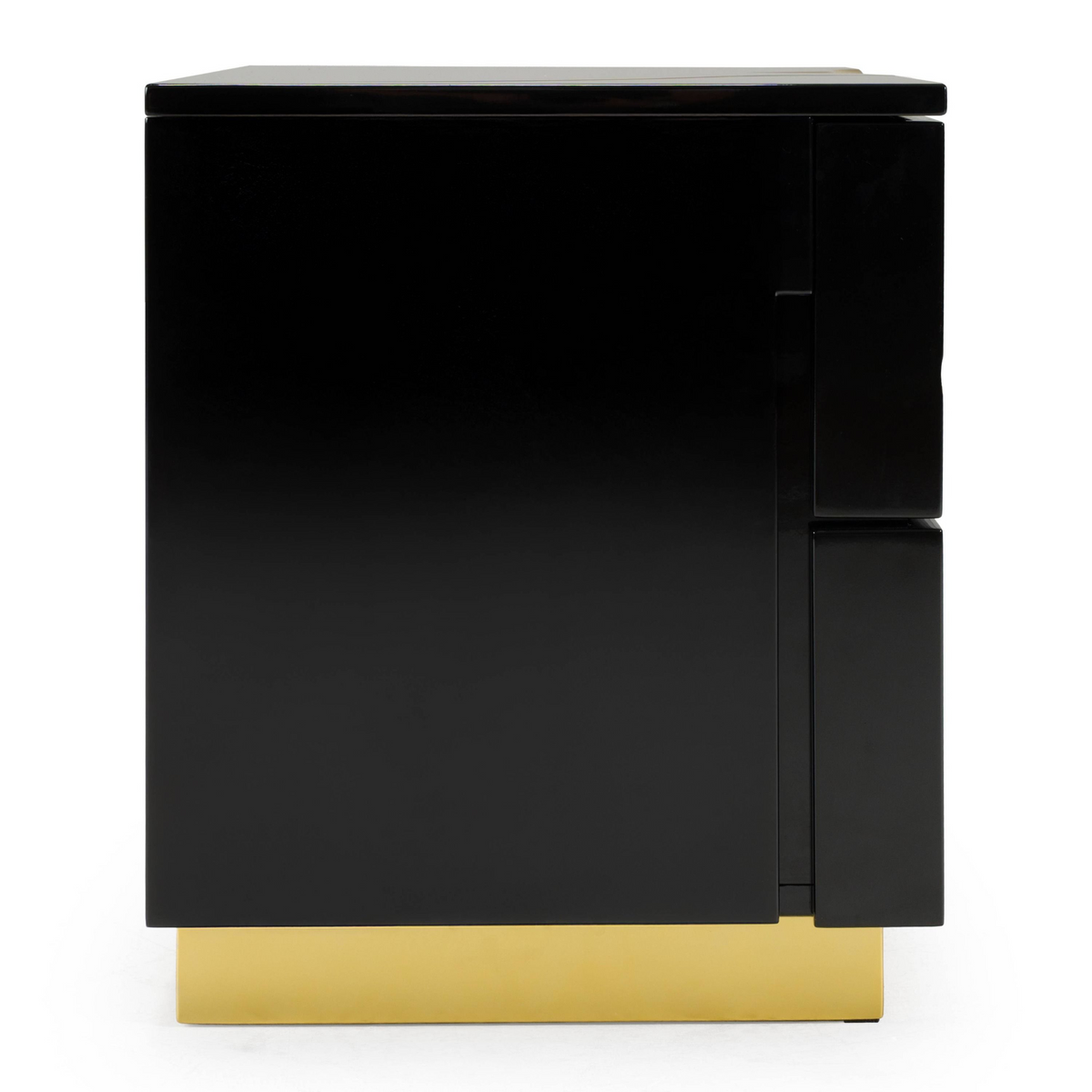 Fable Modern Black & Gold Nightstand