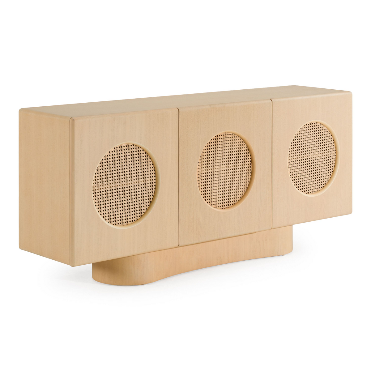 Etos 70" Modern Natural Ash & Rattan Buffet