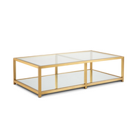 Paradisium Rectangular Gold Coffee Table