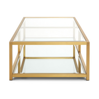 Paradisium Rectangular Gold Coffee Table