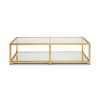 Paradisium Rectangular Gold Coffee Table