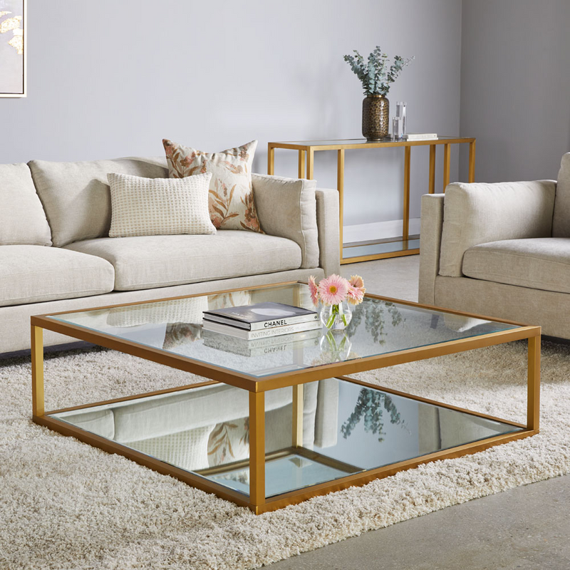 Paradisium Square Gold Coffee Table