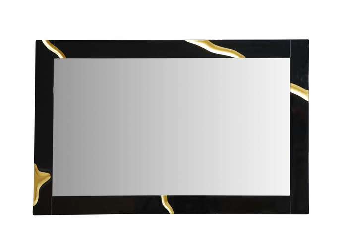Fable Modern Black Gloss with Gold Mirror
