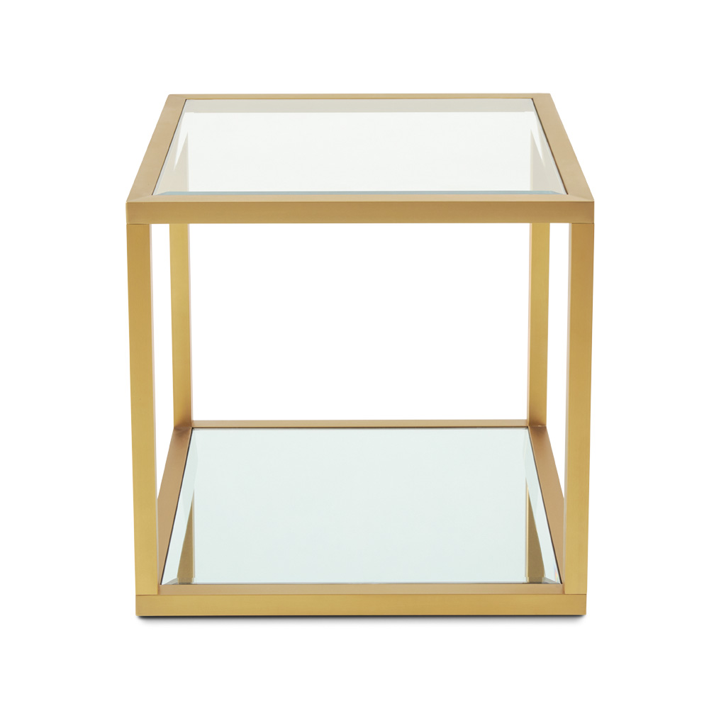 Paradisium Gold Square End Table