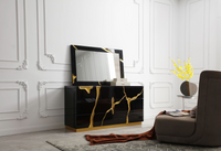 Fable Modern Black Gloss with Gold Mirror