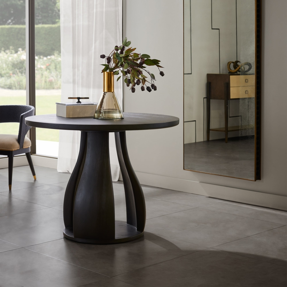 Samara 40” Ebony Entry Table/Dining Table