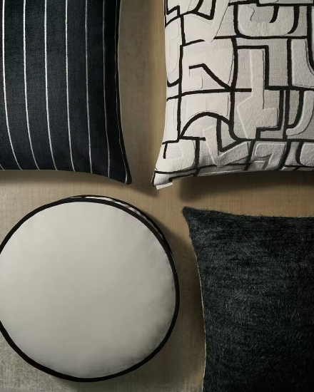 Laura Superior Quality Luxurious Black Pillow