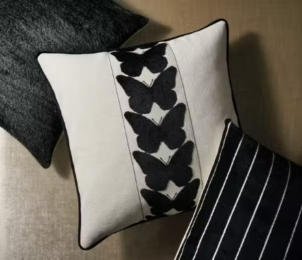 Laura Superior Quality Luxurious Black Pillow