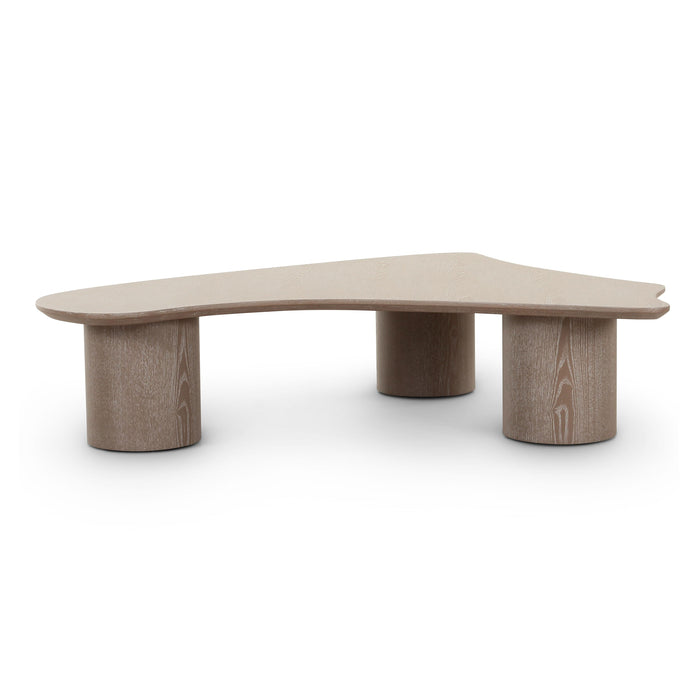 Ellie 55” Washed Ash Organic Coffee Table