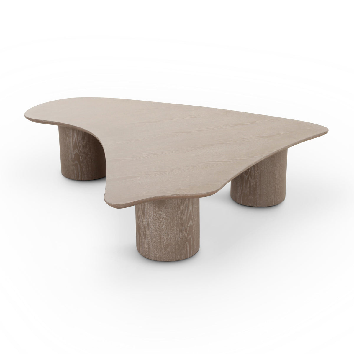 Ellie 55” Washed Ash Organic Coffee Table