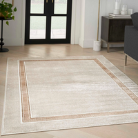 Glam Ivory Cream Area Rug - Elegance Collection