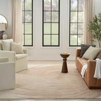 Ivory Sand Swirl Area Rug - Elegance Collection