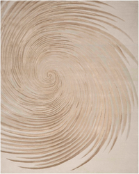 Ivory Sand Swirl Area Rug - Elegance Collection