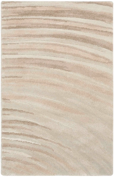 Ivory Sand Swirl Area Rug - Elegance Collection