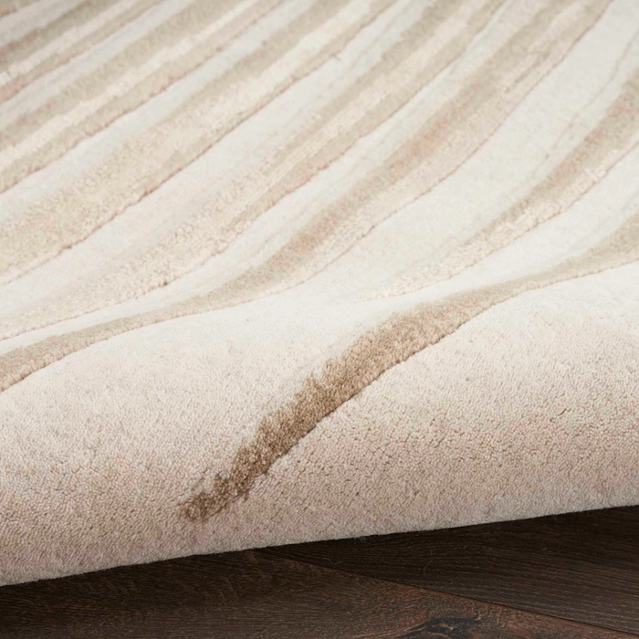 Ivory Sand Swirl Area Rug - Elegance Collection