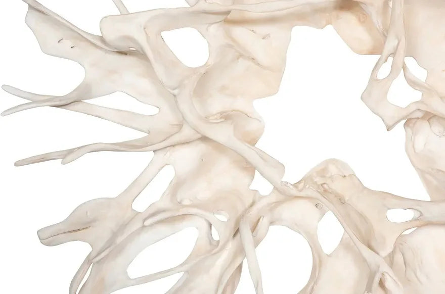 White 80" Faux Bleached Cast Root Wall Art