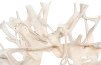 White 80" Faux Bleached Cast Root Wall Art