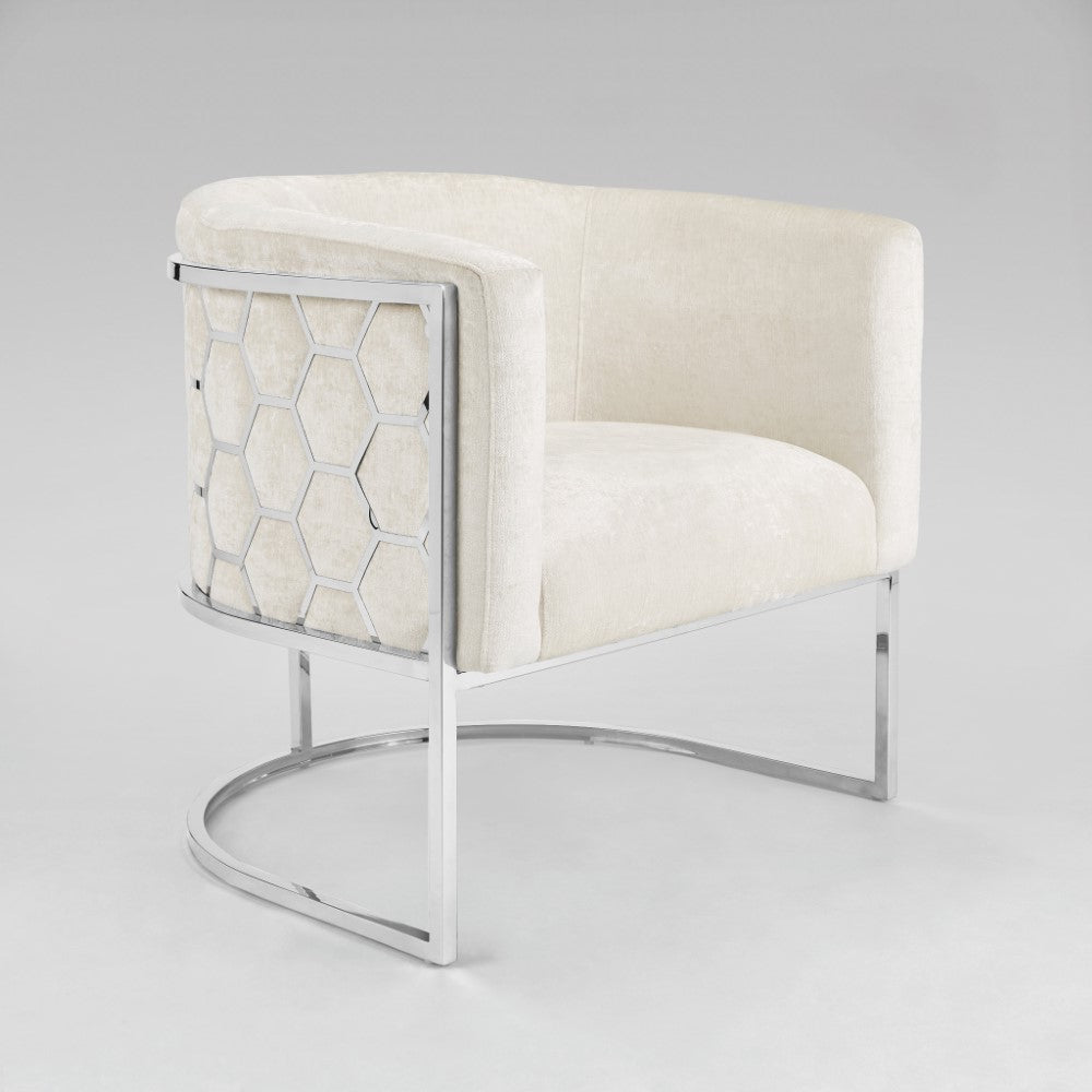 Cora Ivory Accent Chair