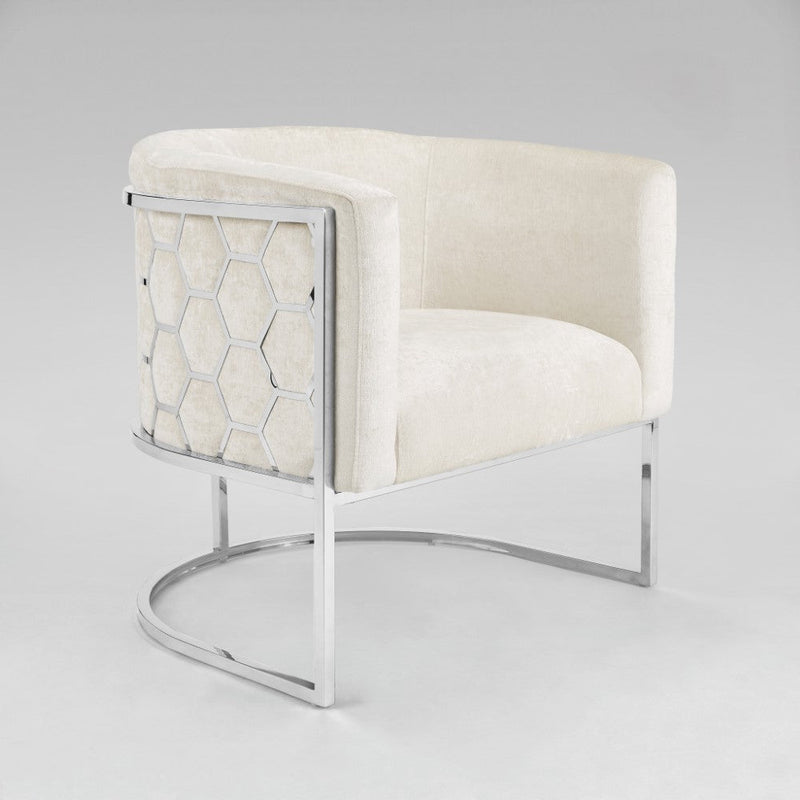 Cora Ivory Accent Chair