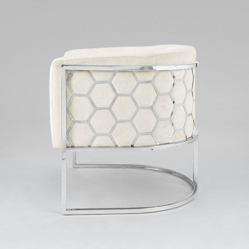 Cora Ivory Accent Chair